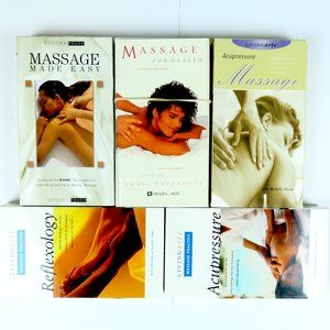 5 Acupressure Reflexology Massage VHS Tapes Shari Belafonte Michelle Kluck CMT